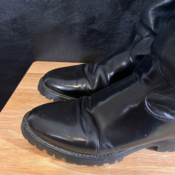 Justin Black Round Toe Boots‎ Size 6 1/2 D - Picture 4 of 11